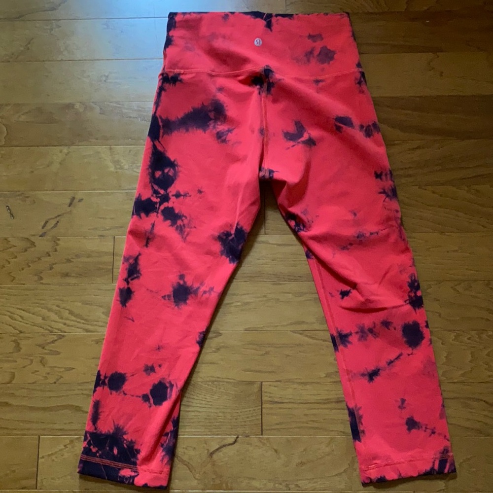 Neon Coral&Navy Blue tiedye Lulu WunderUnder Train